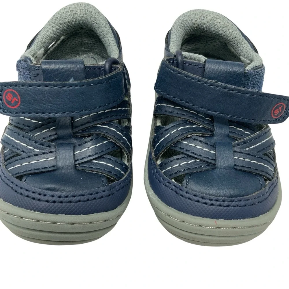Stride‎ Rite 360 Kids Size 3M Amos 2.0 Sneaker Fisherman Sandal Blue Walking